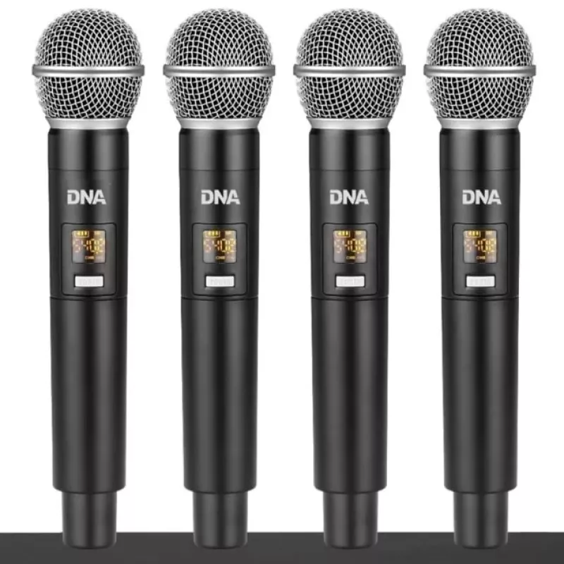 DNA QMIC4 Wireless Microphone with 4 Handheld Transmitters