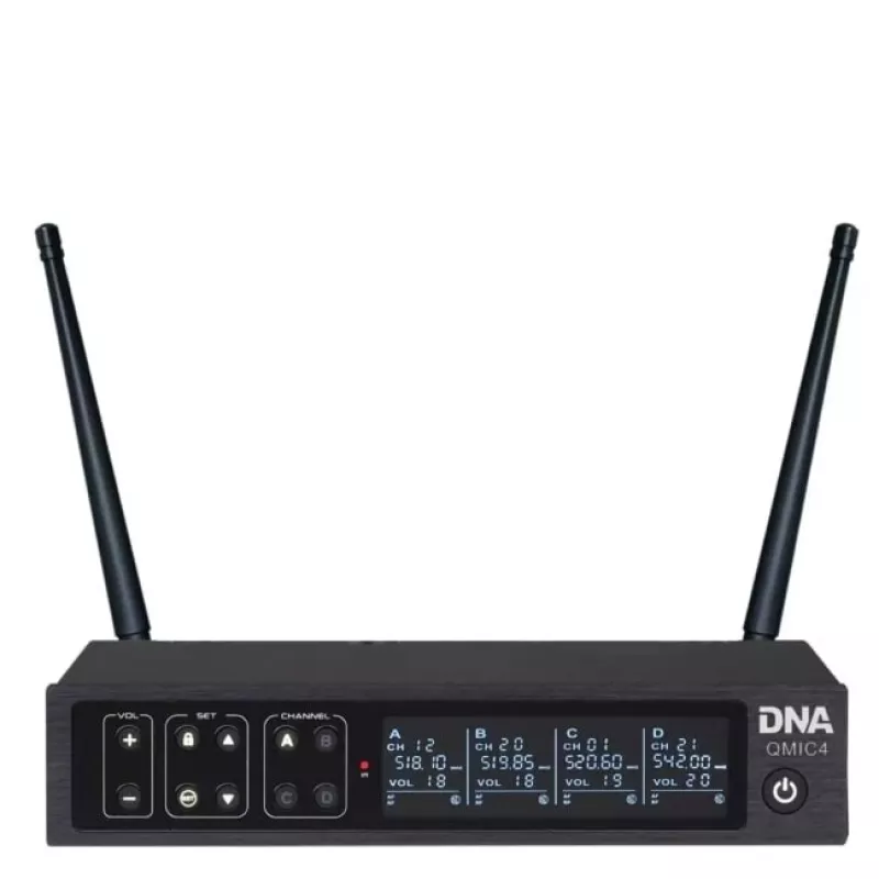 DNA QMIC4 Wireless Microphone with 4 Handheld Transmitters