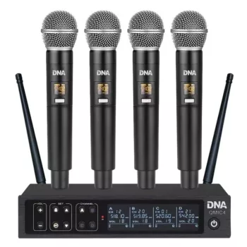DNA QMIC4 Wireless Microphone with 4 Handheld Transmitters