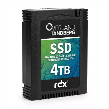 Overland-Tandberg 8886-RDX - 4 TB - RDX SSD Cartridge - with 3-Year Advanced Replacement Service - for Tandberg Data RDX QuikStation 4, RDX QuikStation 8, RDX QuikStor