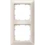Siemens DELTA miro 2-Gang Cover Frame Titanium White Plastic 151x80 mm