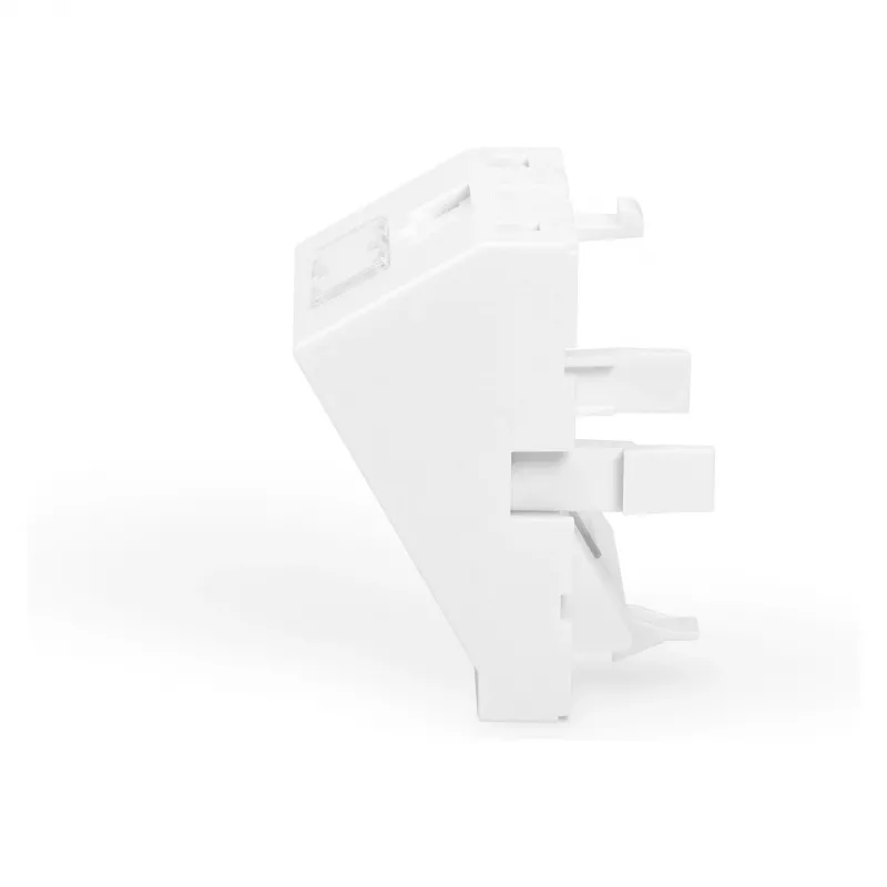DIGITUS Keystone Module Holder, 1-Port, 45x45mm, Pure White (RAL 9010) for DN-93802-5-SH