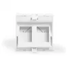 DIGITUS Keystone Faceplate 2-Port 45x45mm Angled White