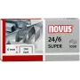 NOVUS 040-0026 Staples 24/6 DIN Super, 1000 pcs, Galvanized Steel