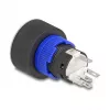 Delock Push Button Switch 22 mm Flat Plastic White LED