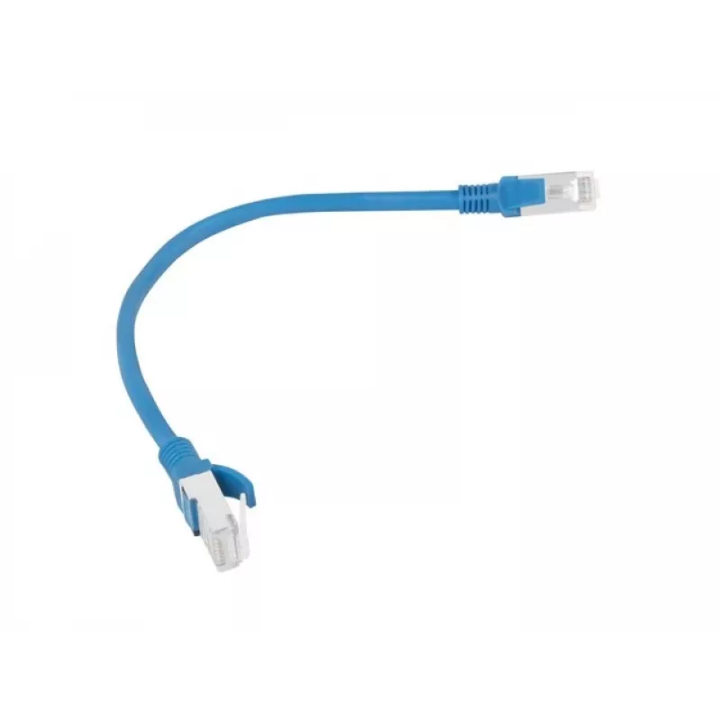 Lanberg PCU5-10CC-0025-B Cat5e U/UTP RJ45 Patch Cable 0.25m Blue