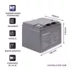 Qoltec 53035 AGM Battery 12V 45Ah 540A