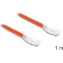 Delock RJ45 Network Cable Cat.8.1 S/FTP 1 m up to 40 Gbps Orange (81180)