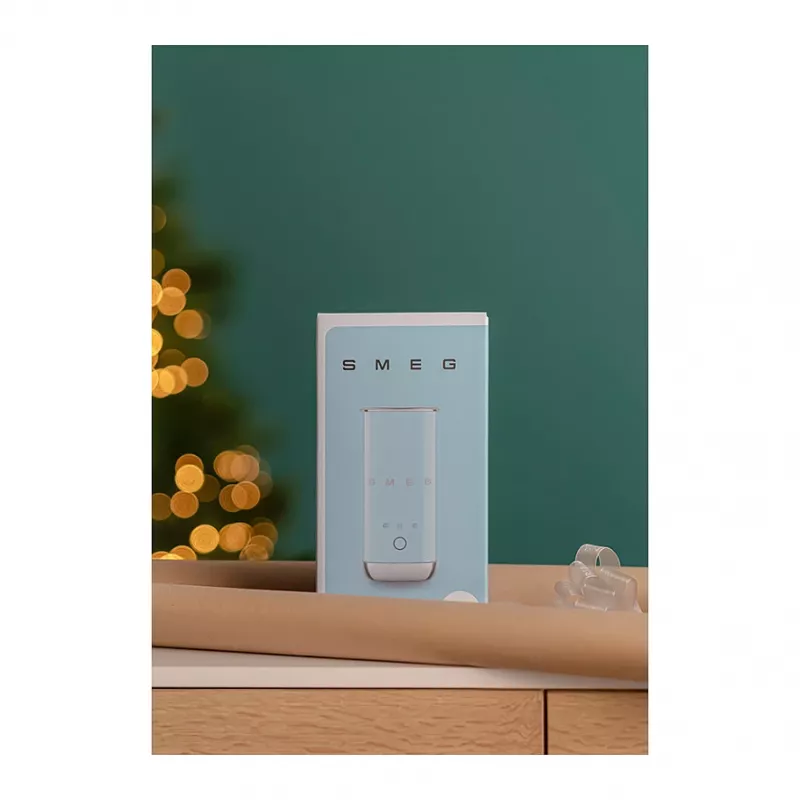 Smeg MFF02BLEU Milk Frother, 3 Functions, Non-Stick, 500W, Pastel Blue