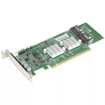 Supermicro AOC-SLG4-4E4T-O 4-Port NVMe SSD Low Profile PCIe 4.0 x16 Host Bus Adapter