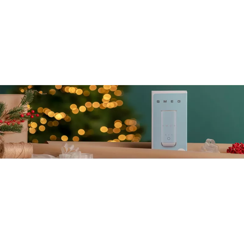Smeg MFF02PBEU Milk Frother, 3 Functions, Non-Stick, 500W, Pastel Blue