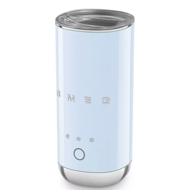 Smeg MFF02PBEU Milk Frother, 3 Functions, Non-Stick, 500W, Pastel Blue