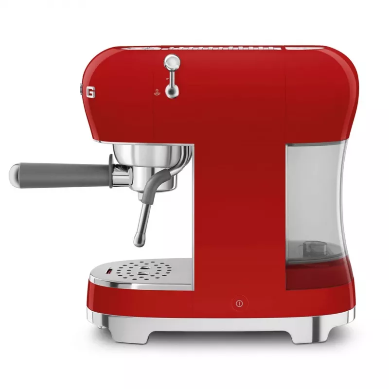 Smeg ECF02RDEU 50's Style Manual Espresso Machine 1.1 L Red