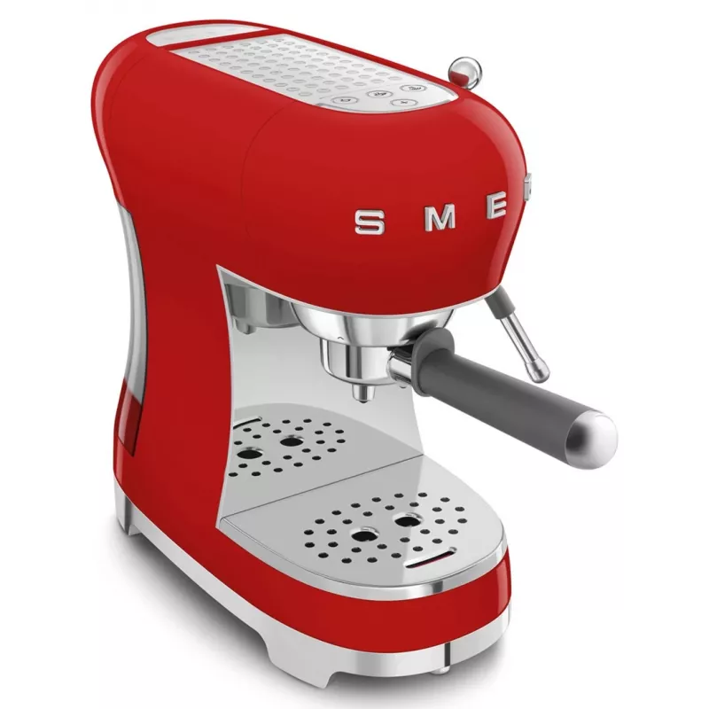 Smeg ECF02RDEU 50's Style Manual Espresso Machine 1.1 L Red
