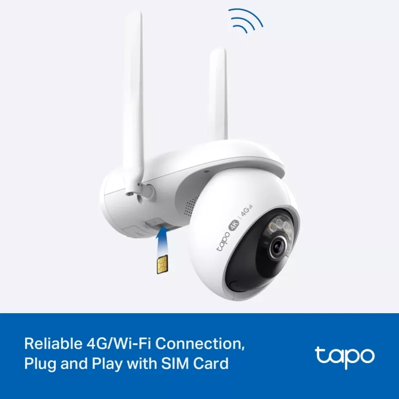 TP-LINK Tapo C665G Kit Outdoor IP Camera and Solar Panel 4K 8MP Wi-Fi LTE
