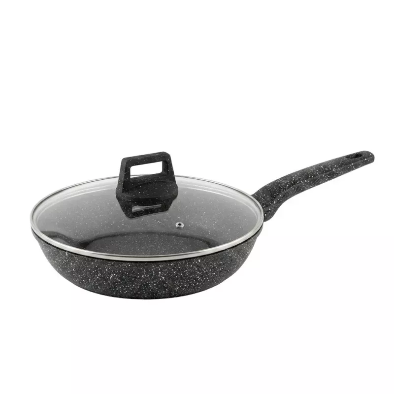 Extralink Home SF-1129-28CM Granite Non-Stick Frying Pan 28 cm 3.1 L Black