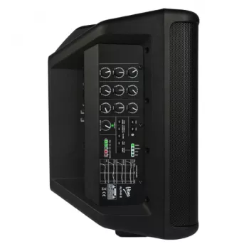 V-TONE ALPHA 8 Active Battery Column PA System with Built-in Mixer, 300W RMS, 8 inch Woofer, Bluetooth, USB/SD, Reverb