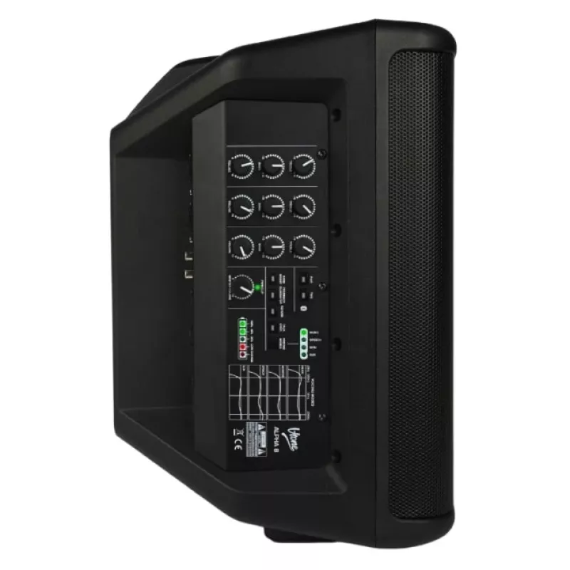 V-TONE ALPHA 8 Active Battery Column PA System with Built-in Mixer, 300W RMS, 8 inch Woofer, Bluetooth, USB/SD, Reverb