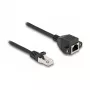 Delock RJ50 Extension Cable Male to Female S/FTP 2 m Black