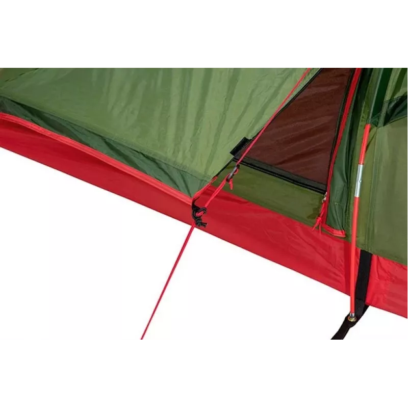 High Peak Siskin 2.0 Green, Red Pyramid Tent