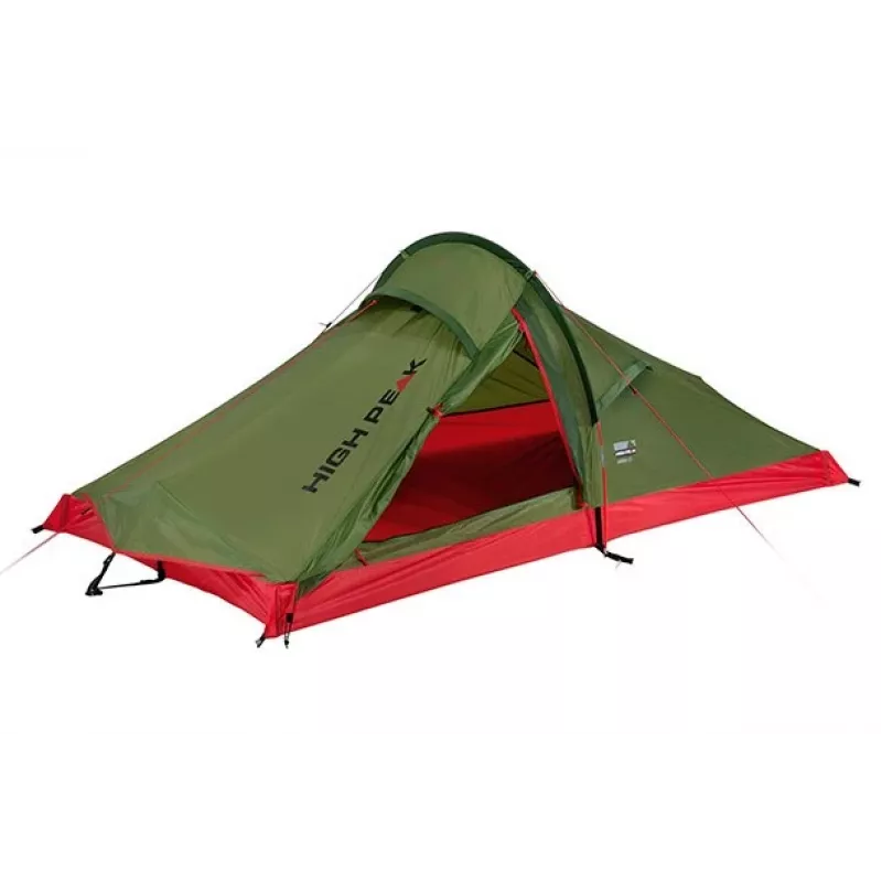 High Peak Siskin 2.0 Green, Red Pyramid Tent
