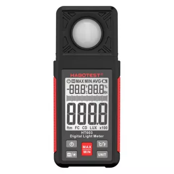 HABOTEST HT603 Digital Light Meter with Temperature and Humidity Measurement