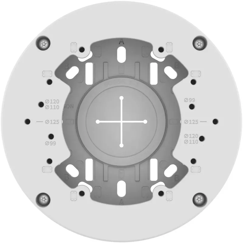 Hanwha Vision SBV-140BW Connection Box - Aluminum - White - for QNV-C8083R/C9083R, QND-7012R/22R/82R, QNE-8011R