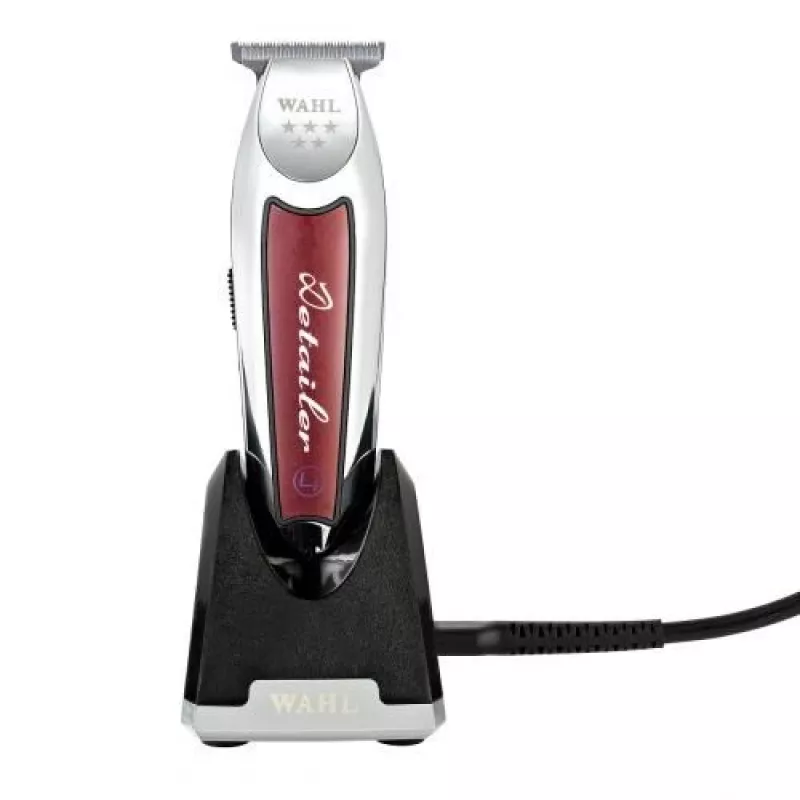 Wahl Professional Detailer LI Cordless Hair Trimmer, Red/Silver, Lithium-Ion