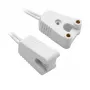 Synergy 21 LED Adapter for T8 LED Tubes G13 Socket 2-Piece Set White