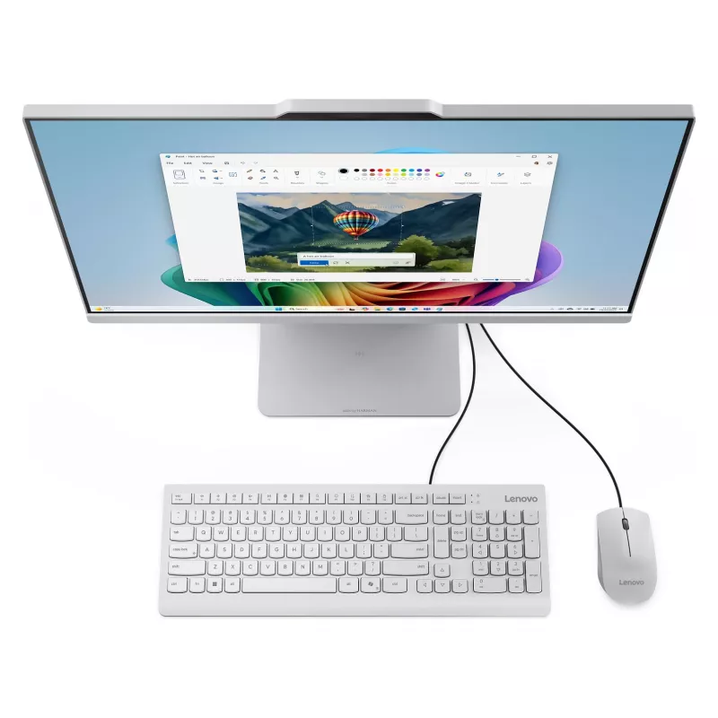 Lenovo IdeaCentre AIO 24AKP10 All-in-One PC, AMD Ryzen 5 7530U, 23.8 inch Full HD IPS, 16GB RAM, 1TB SSD, Windows 11 Home, Black