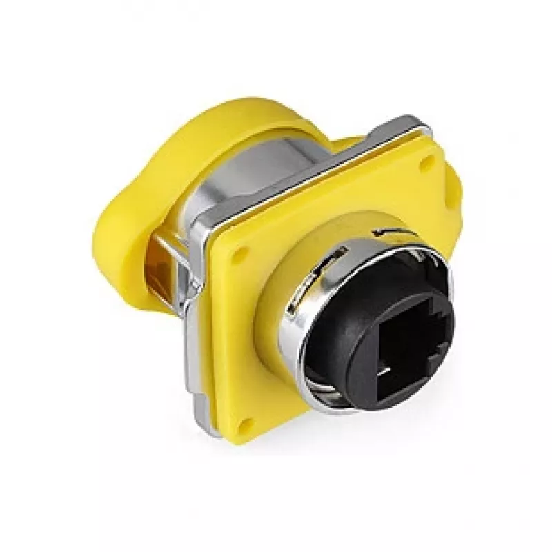 Good Connections IC01-24R02 Industrial RJ45 Coupler Female/Female Yellow IP65/IP67