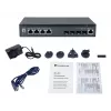 LevelOne 8-Port L3 Managed 10-Gigabit Switch, 4 x 1G/2.5G/5G/10G RJ45, 4 x 1G/2.5G/10G SFP+ Uplinks