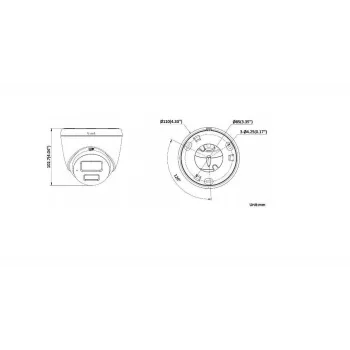 Hikvision DS-2CD1367G2H-LIU 2.8mm 6MP Outdoor Turret IP Camera with Smart Hybrid Light