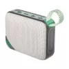 QCY SP2 Wireless Speaker (Brown) - Portable Bluetooth 5.3 with RGB Lighting, IPX5, TWS