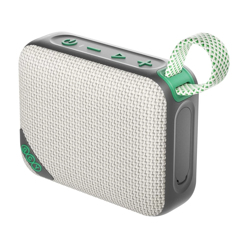 QCY SP2 Wireless Speaker (Brown) - Portable Bluetooth 5.3 with RGB Lighting, IPX5, TWS