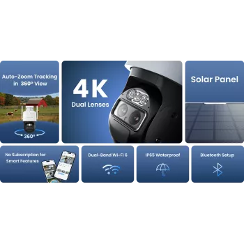 Reolink TrackMix B770 with Solar Panel 2 Dual-Lens Battery Camera