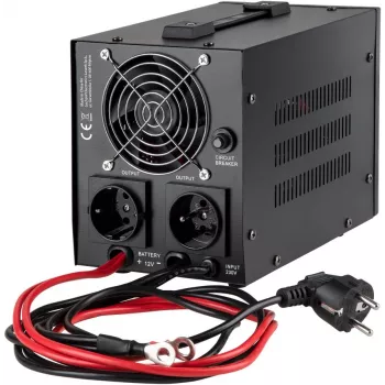 KEMOT PROsinus-800 Uninterruptible Power Supply 800VA/500W Pure Sine Wave 12V 230V Black