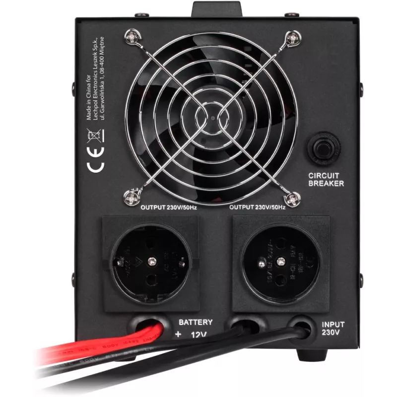KEMOT PROsinus-800 Uninterruptible Power Supply 800VA/500W Pure Sine Wave 12V 230V Black