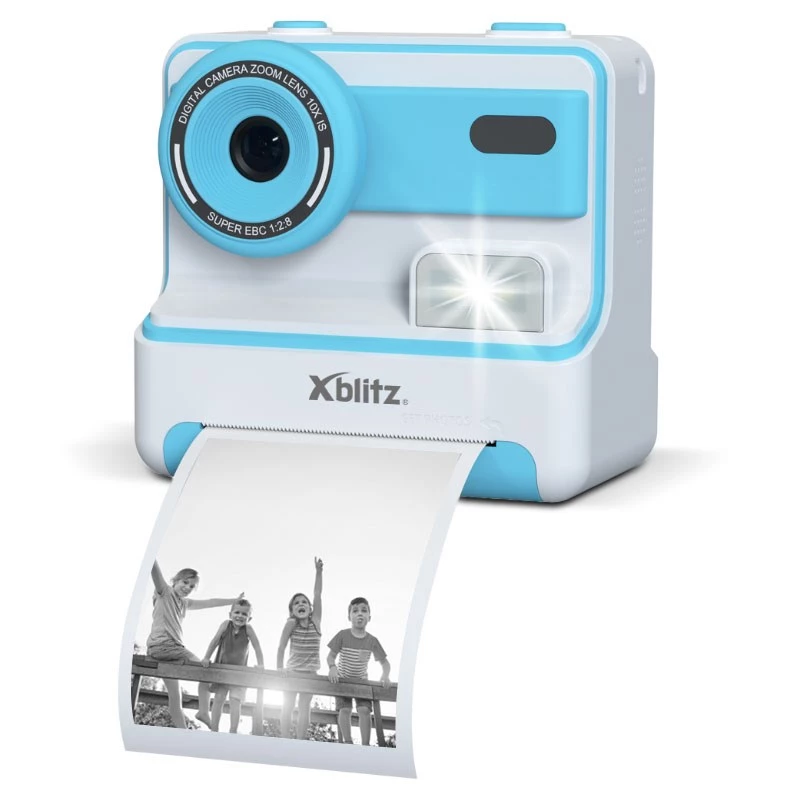 XBLITZ FLASH BLUE Instant Camera with Thermal Printer for Children