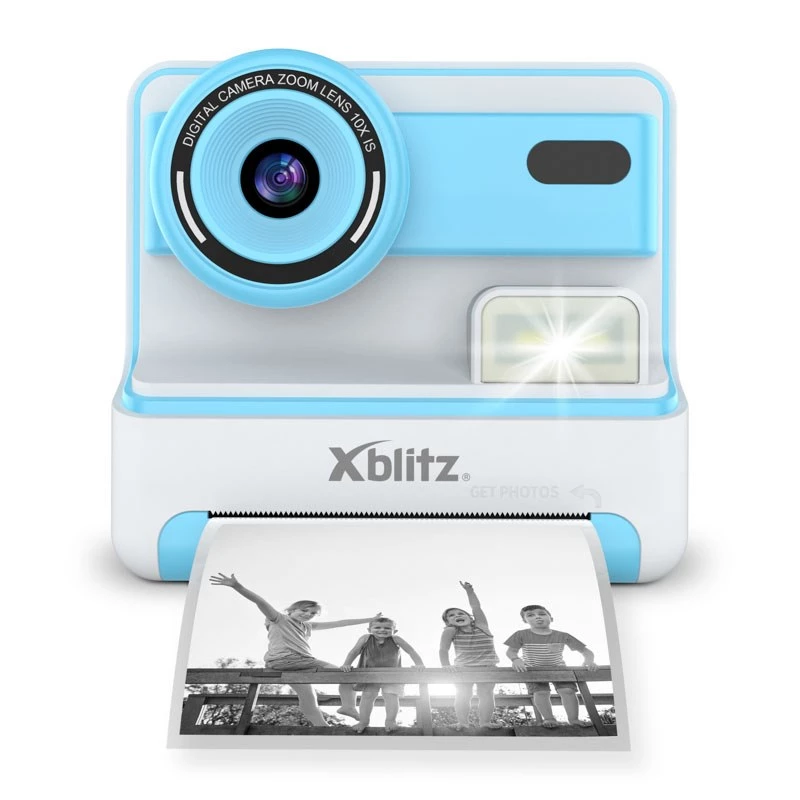 XBLITZ FLASH BLUE Instant Camera with Thermal Printer for Children