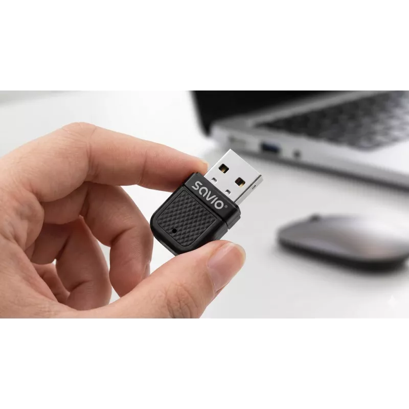 SAVIO BT-070 USB 2.0 Bluetooth 4.0 Adapter Black