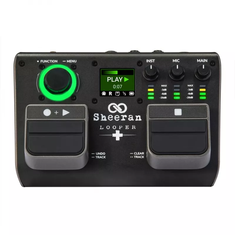 Sheeran Looper+ by HeadRush - Looper and Vocal Processor with 2 Stereo Loop Tracks, 4 Hours Recording, 128 Memories, Vocal Effects, 32-bit Float Audio