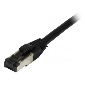Synergy21 Patch Cable RJ45, CAT8.1 2000MHz, 1.5m, Black, S/FTP, TPE/LSZH (SuperFlex), AWG26