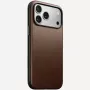 NOMAD Modern Leather Case for iPhone 17 Pro Max, Horween Leather, Rustic Brown, MagSafe Compatible
