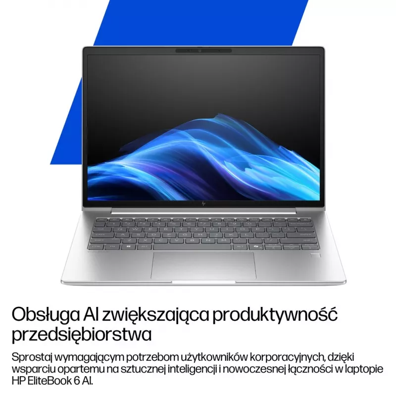 HP EliteBook 6 G1i 16 inch Ultra 7 265U 24GB DDR5 512GB SSD Windows 11 Pro Pike Silver Aluminium 3Y OnSite