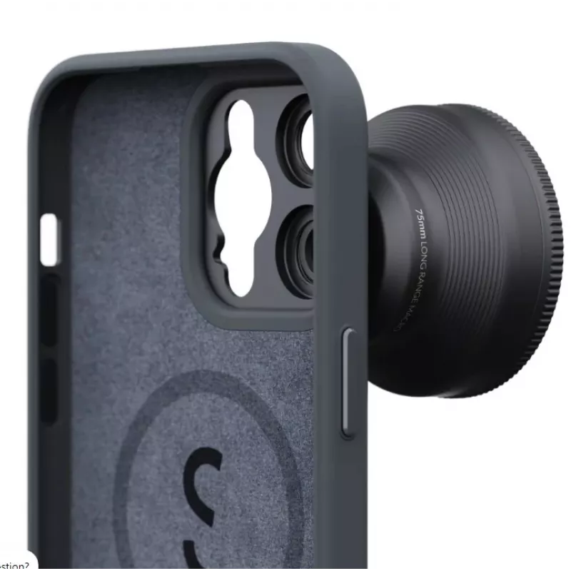 ShiftCam LensUltra Back Cover with Lens Mount for iPhone 14 Pro Max, MagSafe, Black