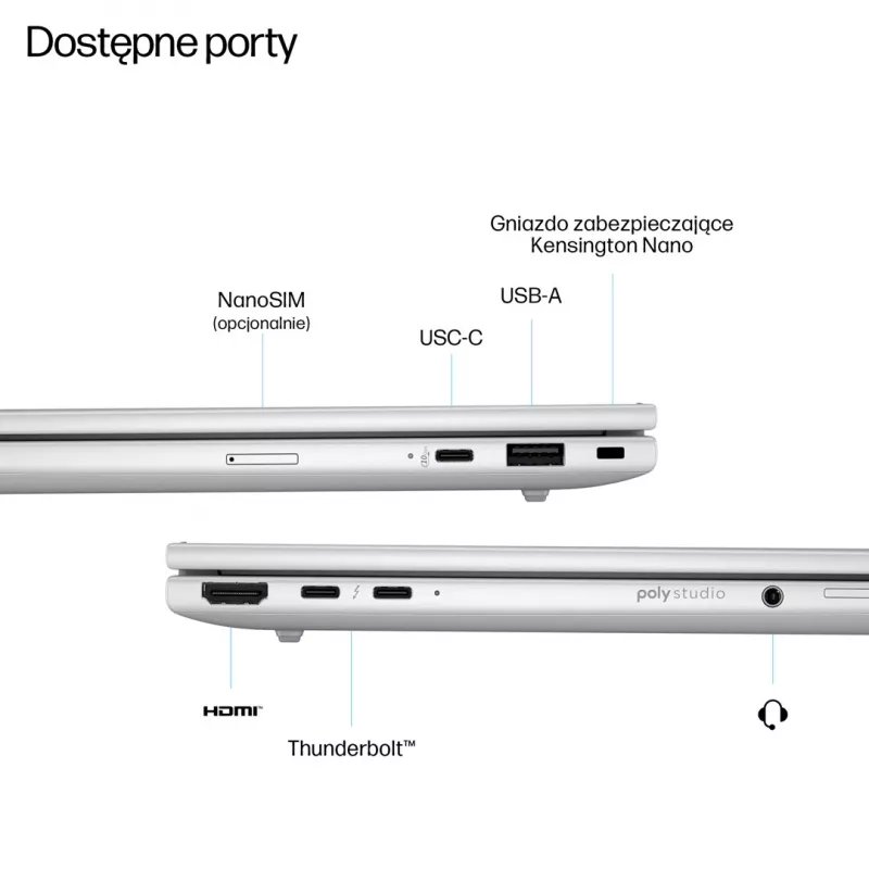 HP EliteBook 8 G1i AI Intel Core Ultra 5 225U Laptop 35.6 cm (14) WUXGA 24 GB DDR5-SDRAM 512 GB SSD Wi-Fi 6E (802.11ax) Windows 11 Pro AI PC Silver