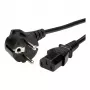Synergy 21 Power Cable 230V CEE 7/7 Schuko Plug to IEC-C13 Socket 1m Black