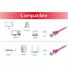 Equip Cat.6 S/FTP Patch Cable RJ-45 (M) to RJ-45 (M) 0.5m Violet LSZH