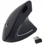 Equip 245110 Vertical Ergonomic Wireless Mouse - Right-Handed - 2.4 GHz - USB Receiver - Black